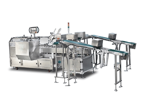 化妆品二合一面膜自动装盒机